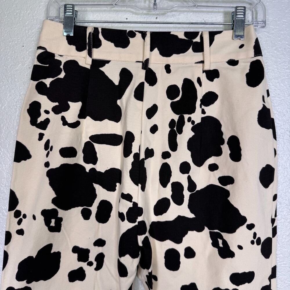 En Saison Anthropologie Pants Women Small Cow Print High Waist Western Festival - Picture 7 of 11